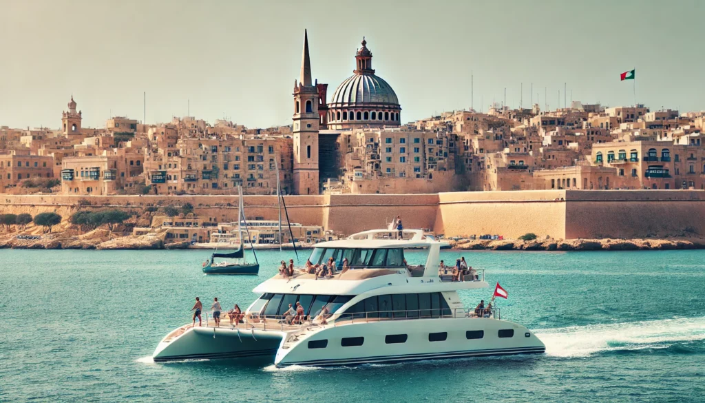 Luxurious Catamaran near the Shores